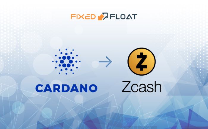 Обмен Cardano на Zcash