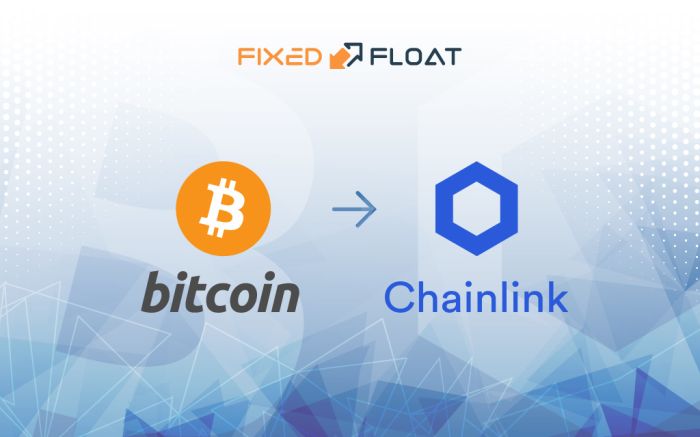 Tauschen Sie Bitcoin gegen Chainlink