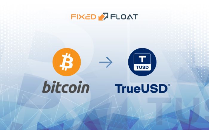 Tauschen Sie Bitcoin gegen TrueUSD