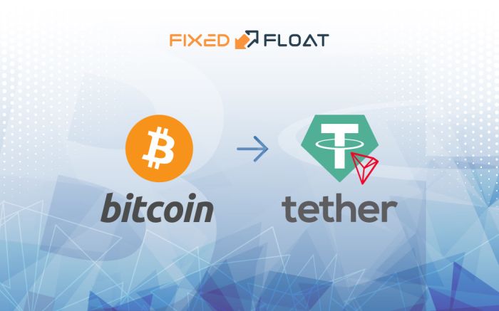 Câmbio Bitcoin para USDT (TRC-20)