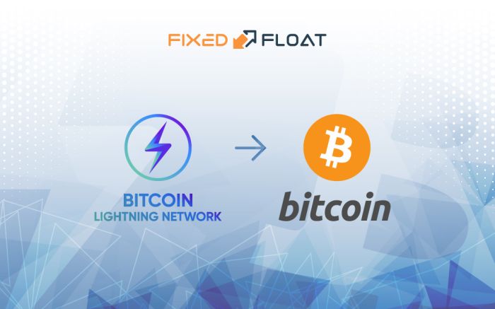 Tauschen Sie Bitcoin Lightning Network gegen Bitcoin