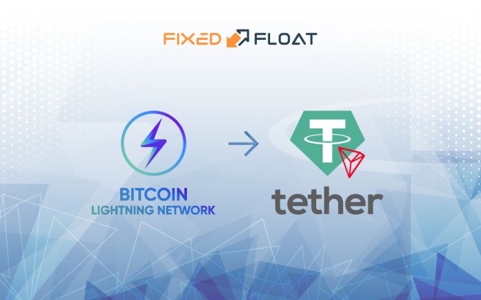 Exchange Bitcoin Lightning Network to USDT (TRC-20)