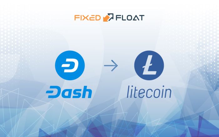 Câmbio Dash para Litecoin