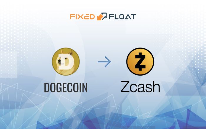 Câmbio Dogecoin por Zcash