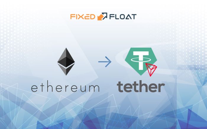 Tauschen Sie Ethereum gegen USDT (TRC-20)