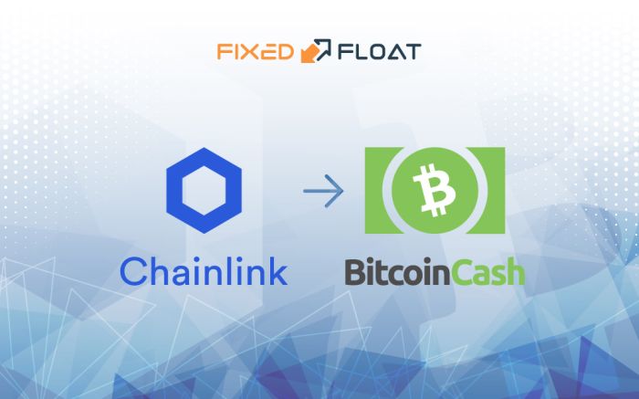 Обмен Chainlink на Bitcoin Cash