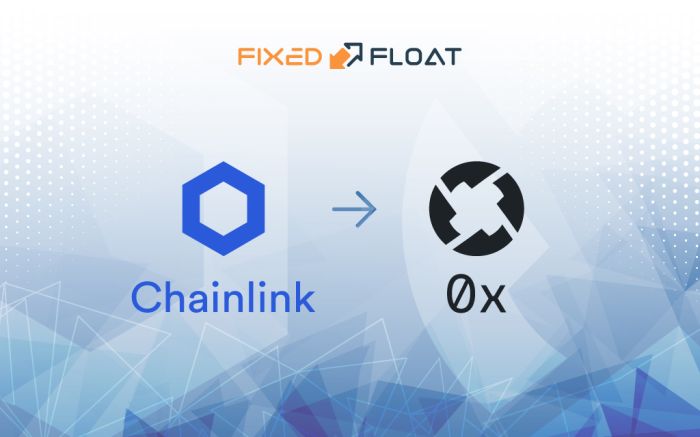 Tauschen Sie Chainlink gegen 0x