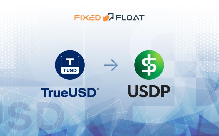 Exchange TrueUSD to USDP