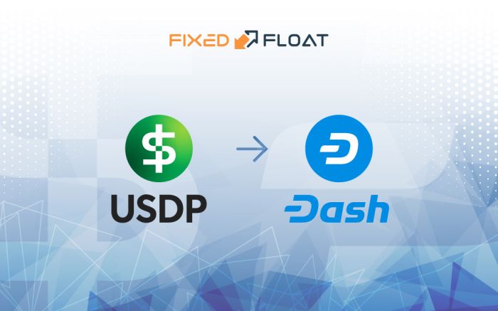 Échangez USDP en Dash