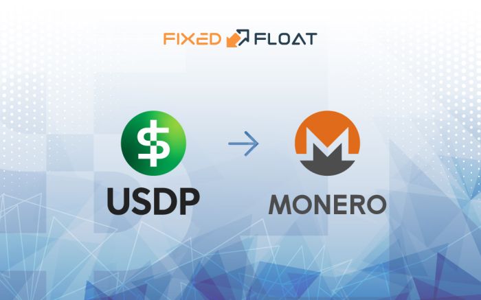 Обмен USDP на Monero