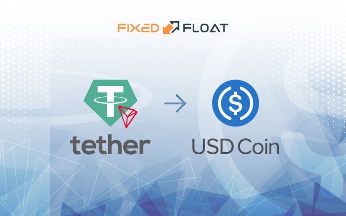 Обмен USDT (TRC-20) на USD Coin