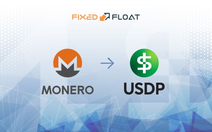 Обмен Monero на USDP