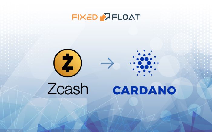 Обмен Zcash на Cardano