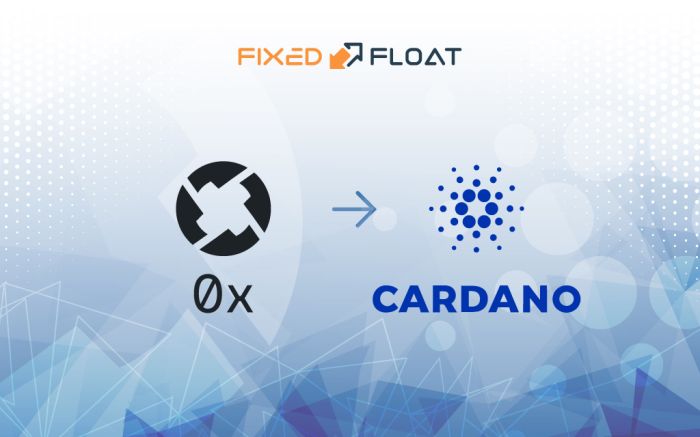 Câmbio 0x para Cardano